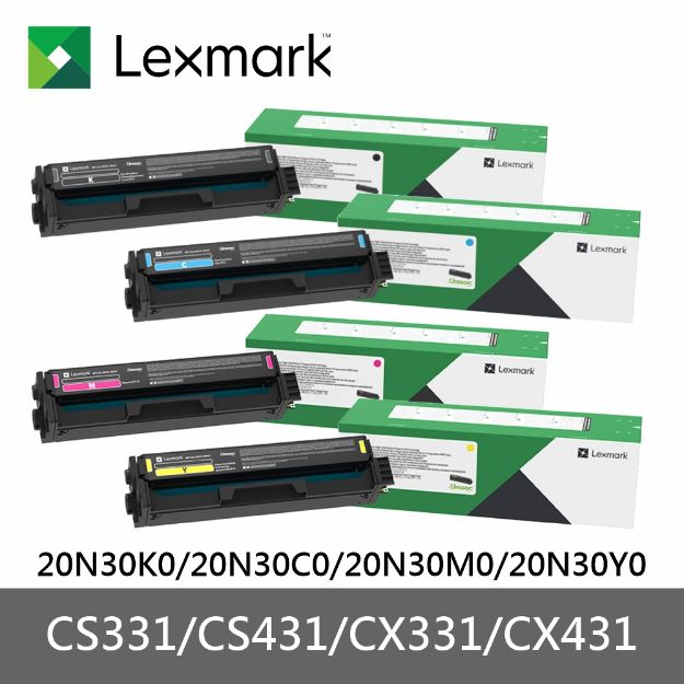 圖片 Lexmark 利盟原廠碳粉(黑色+彩色)優惠組合/CS331/CX331/CS431/CX431