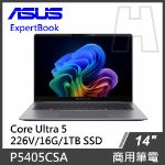 圖片 ASUS 商務筆電 P5405CSA  U5-226V/16G/1TB SSD/W11P 