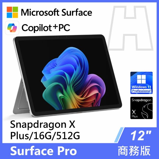 圖片 Surface Pro 12吋 XP/16G/512G/W11P 商務版(單機)